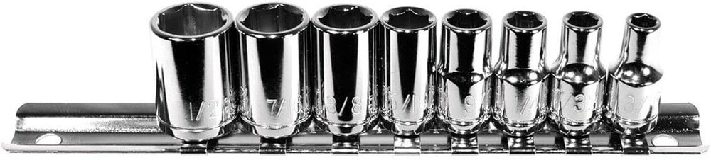 Precision 8-Piece 1/4" Drive SAE Socket Set - Tool 21100