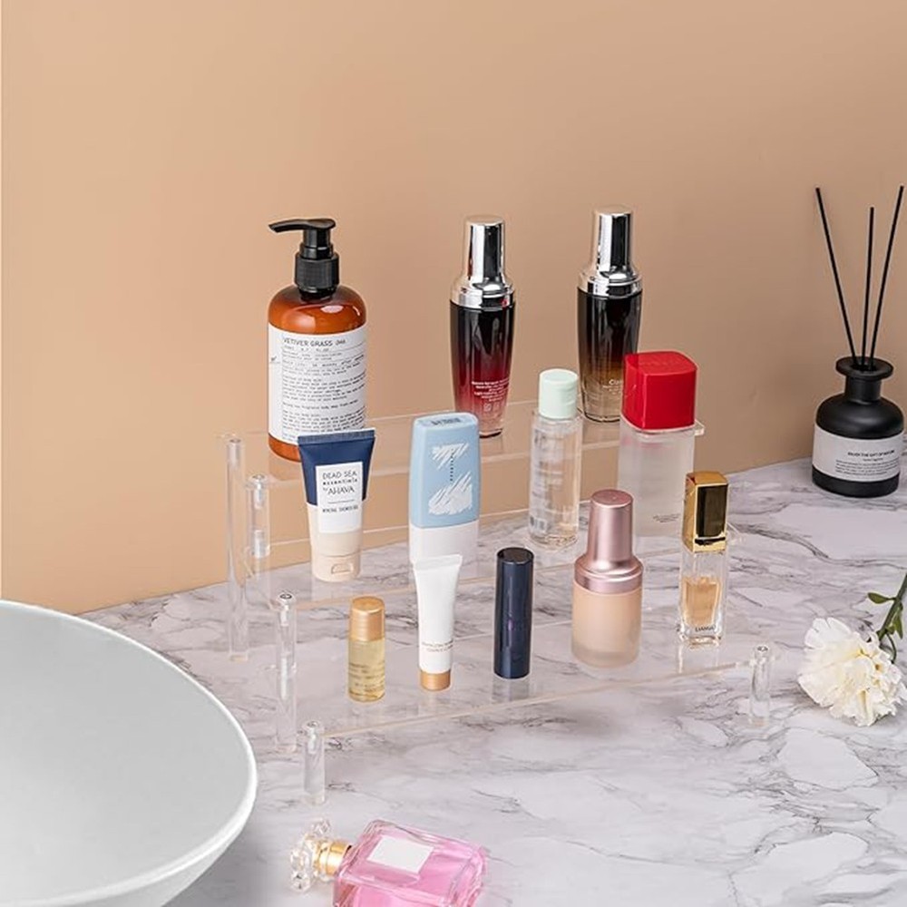 Acrylic Lifting Display Stand 3-Layer Perfume Tissue Display Stand1752