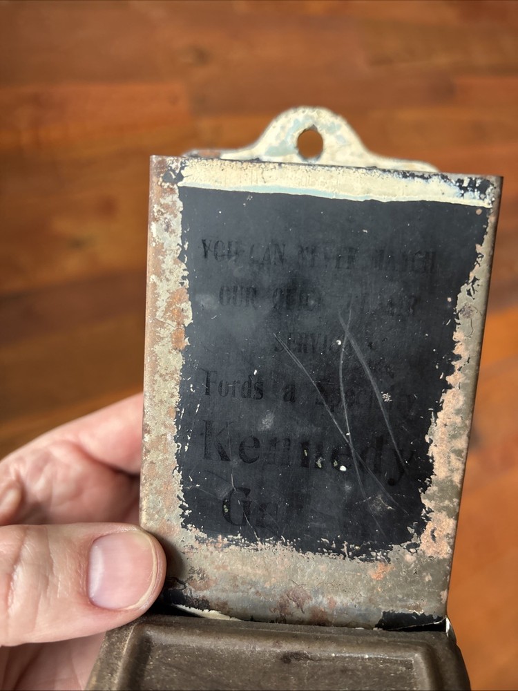 Metal Tin Match Holder