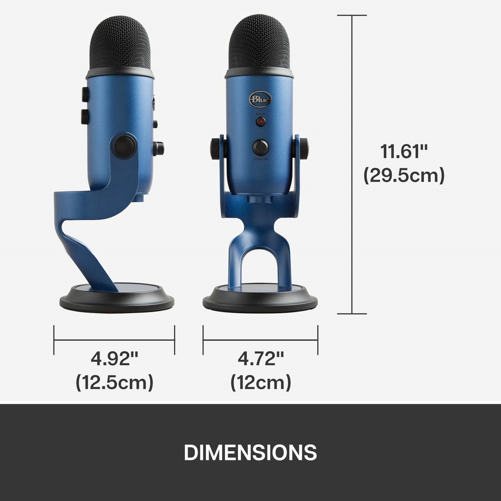 Blue Yeti USB Microphone - Midnight Blue