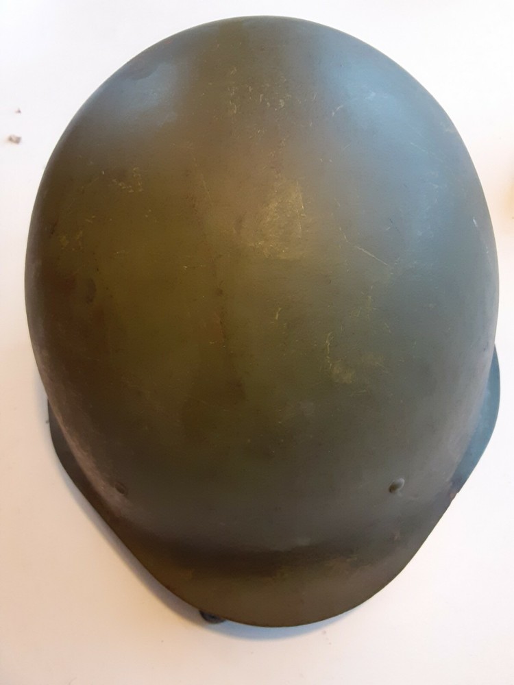 Post WWII Soviet Red Army M-1940 Helmet Dated 1948