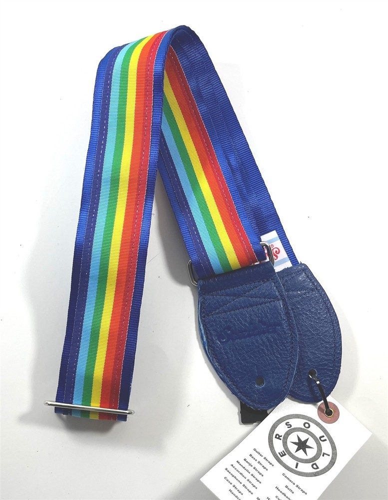 Souldier Guitar Strap Rainbow Handmade - Fabric