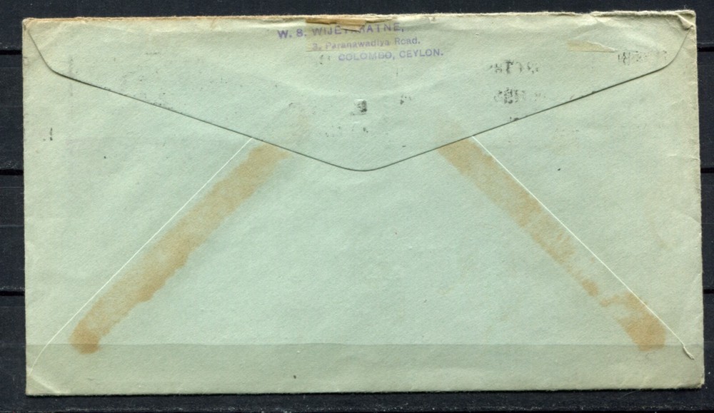 Ceylon 1937 • Coronation FDC • Colombo • (SU-8797)