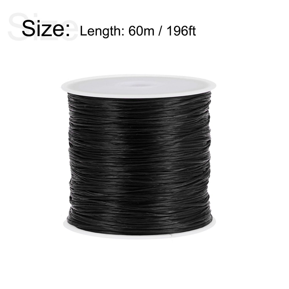 Elastic Cord DIY Making Stretchy String Thread Rope Craft Wire, Black