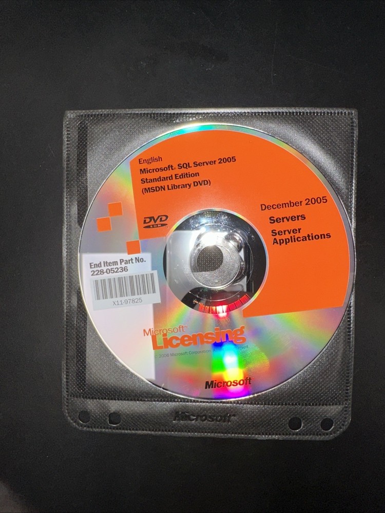 Microsoft SQL Server 2005 Standard Edition No Product Key