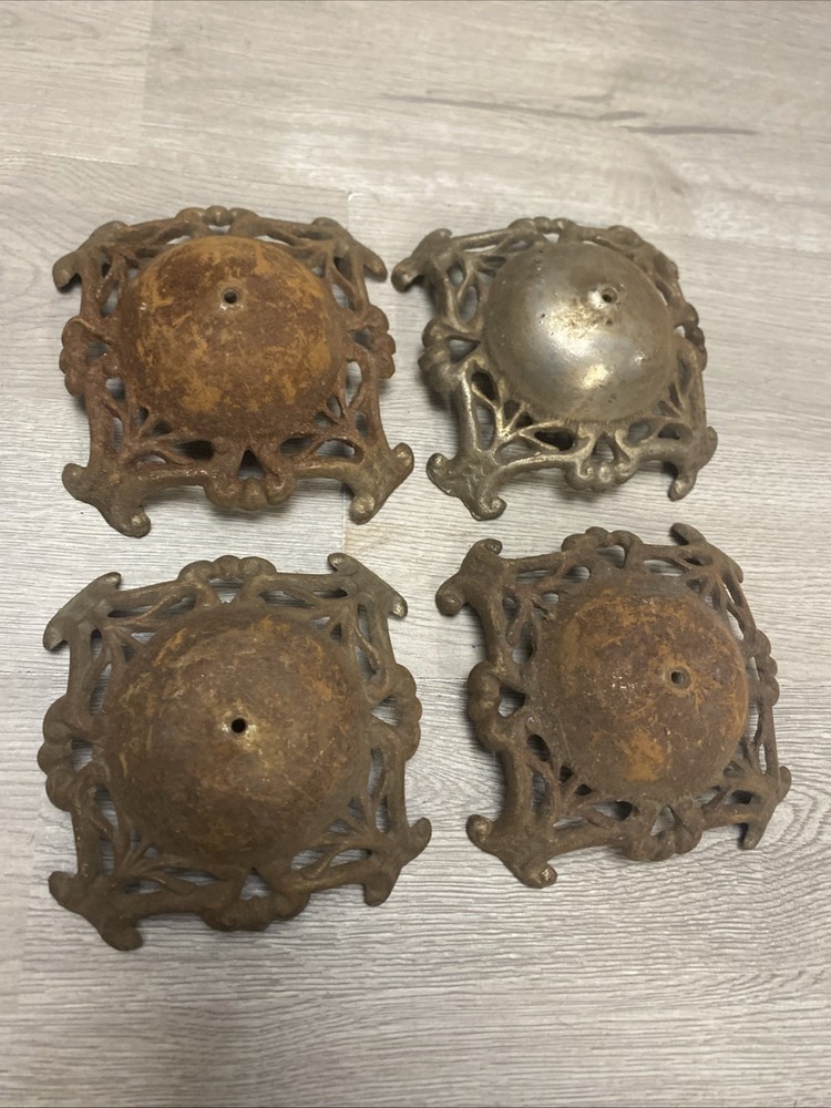 (4) Antique Edwardian Hat Stand Bases Only