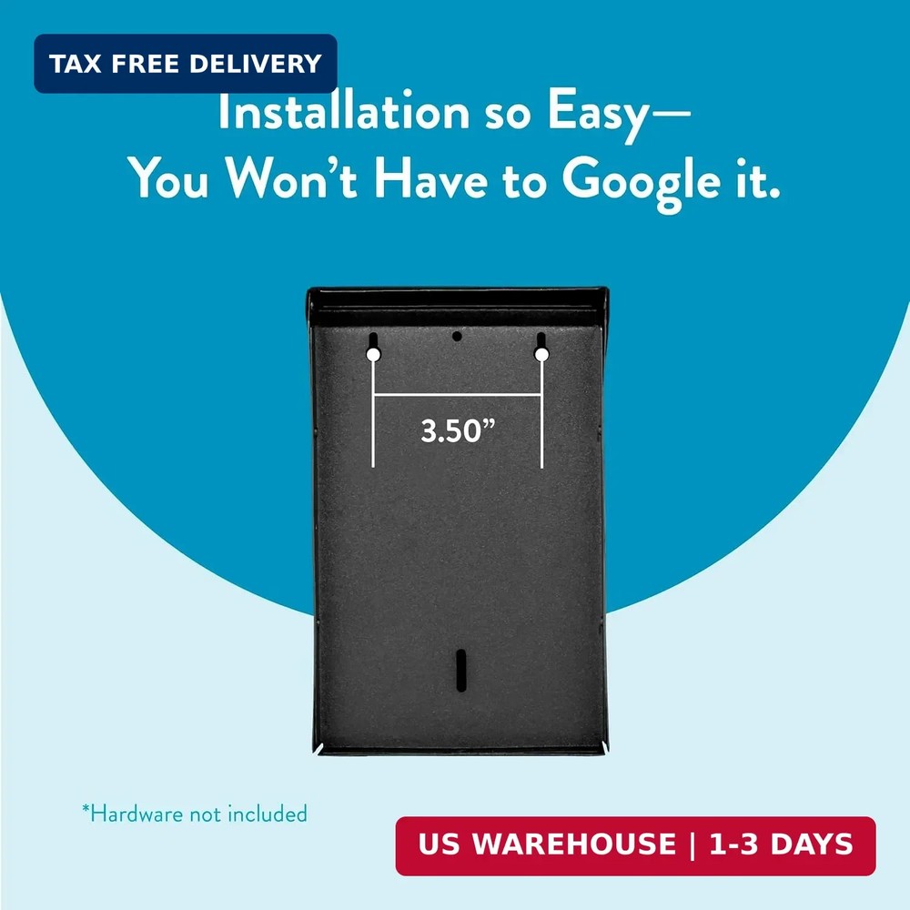 Architectural Mailboxes Modern Heritage™ Vertical Wall-Mounted Mailbox for Outsi