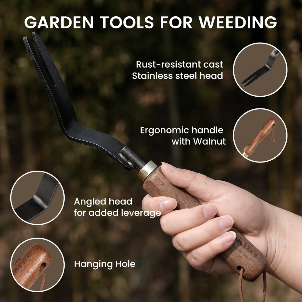 Gardening Tools Weed Puller Tool,Heavy Duty Weeding Tool with Ergonomic Handl...
