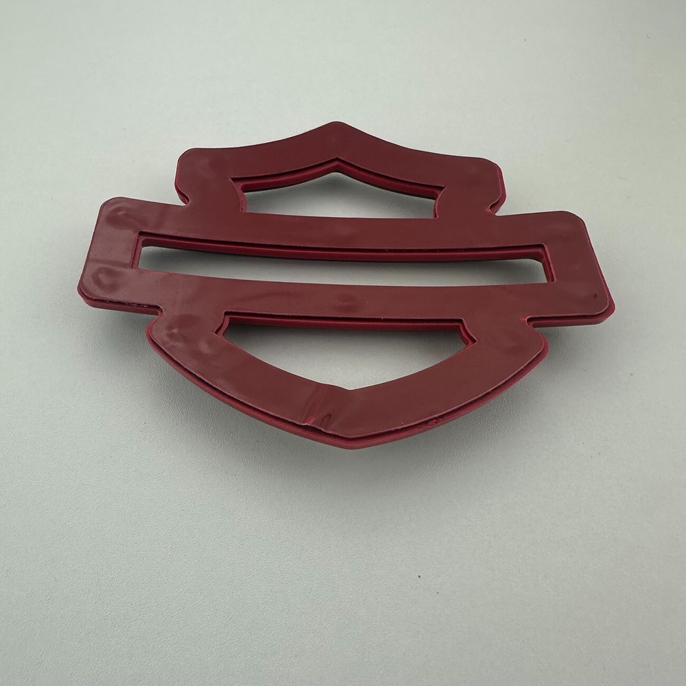 2X CVO Custom Tank Emblems Chrome Red Double Layer 5 or 6 gal tank