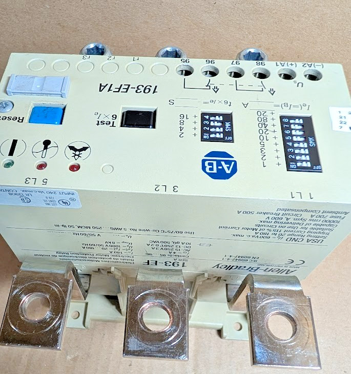 Allen-Bradley 193-EF1A Solid State Overload Relay, 20-180Amp ( Tested / Clean )