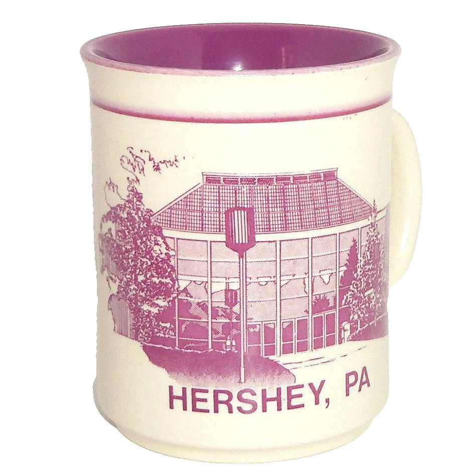 Hersheys Coffe Mug World Milk Chocolate Candy Coco Ceramic Cup Purple