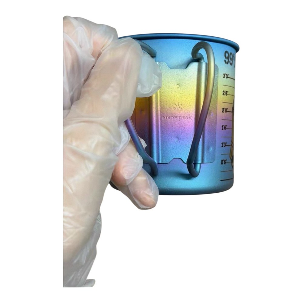 Snow Peak Titanium Mug 450ml Custom Design Camping Cup Ultralight