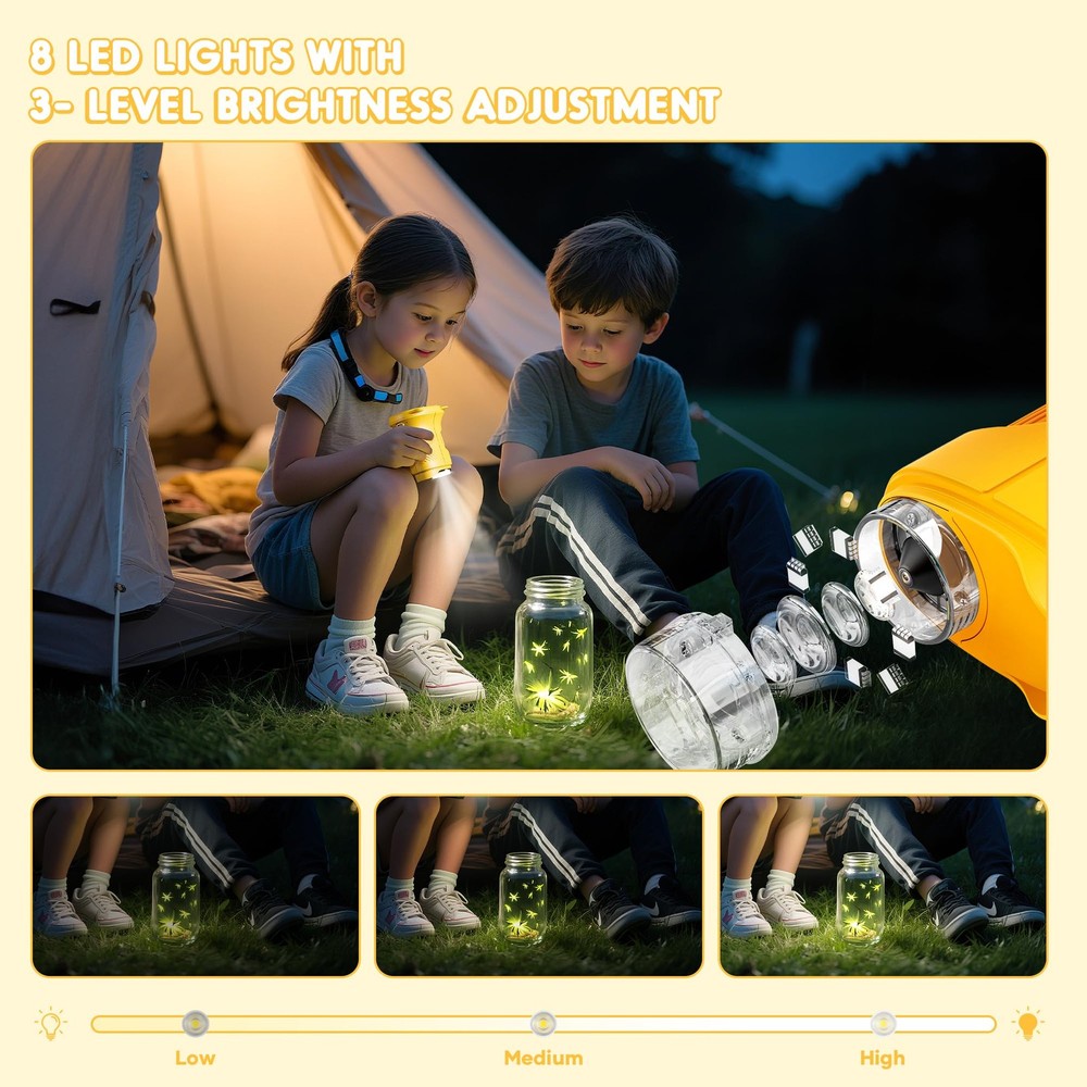 Handheld Digital 1000X Microscope For Kids Wonderquest 2.0" IPS Screen STEM