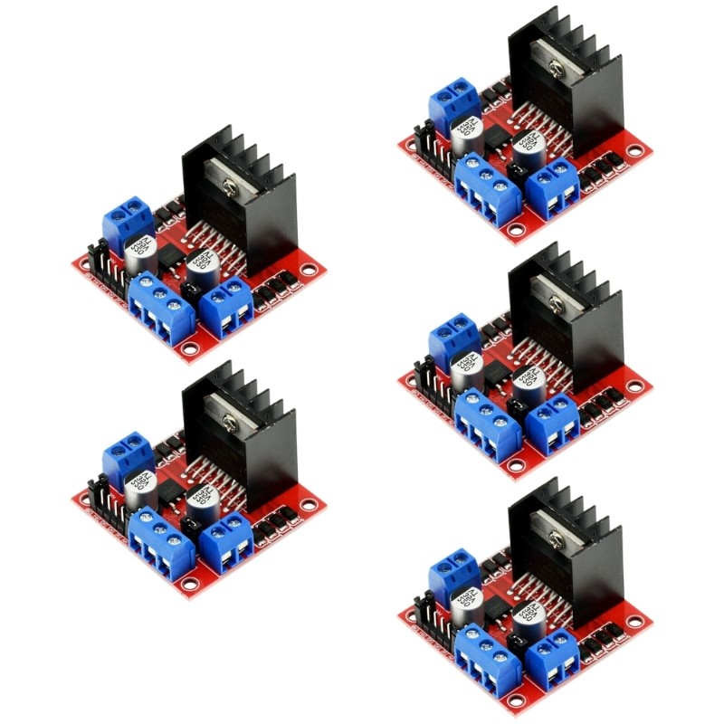 L298N Based Motor Drive Board Double H Bridge for Forward Reverse Speed Control
