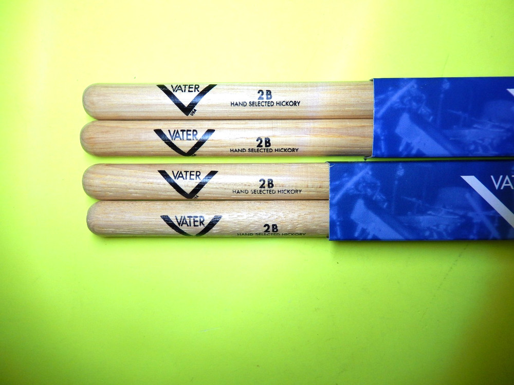 VATER 2B NYLON TIP Drumsticks, TWO PAIR