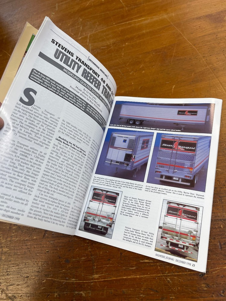 Railmodel Journal ~ December 1998 ~ Volume 10, No. 7 ~ Modeling from Prototype