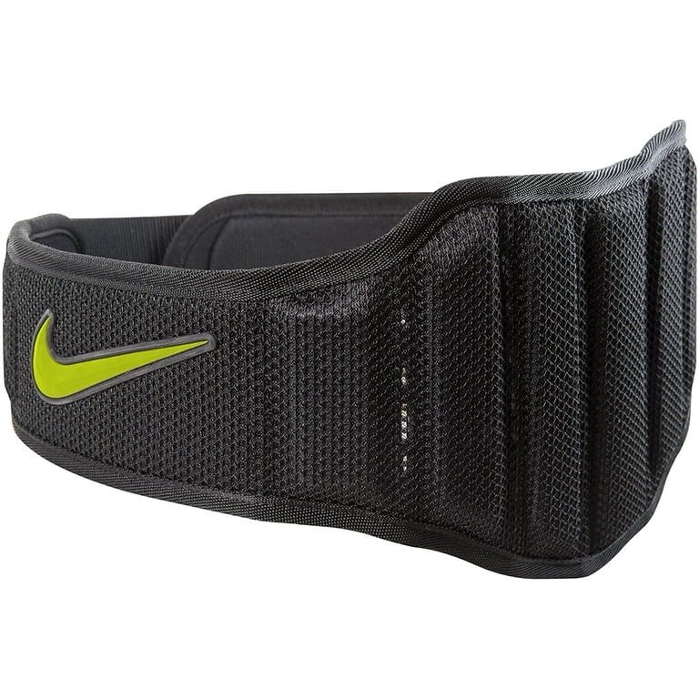 NWT Nike Structured Weight Lifting Training Belt 2.0 Size M Medium Black Volt