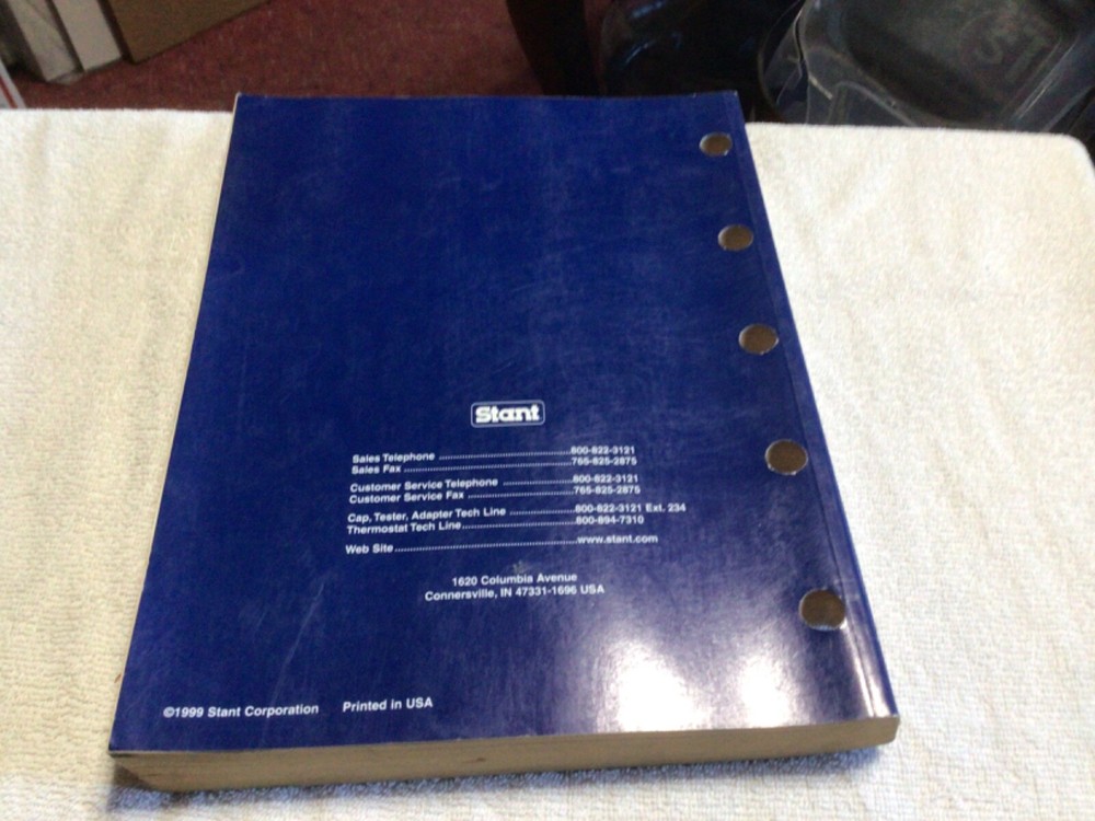 Vintage Stant Caps & Thermostat Catalog. Dated 1999