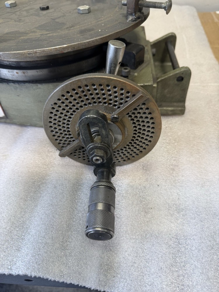 Enco 8” Rotary Table W/ Index Plate & Crank Milling Machine Tool