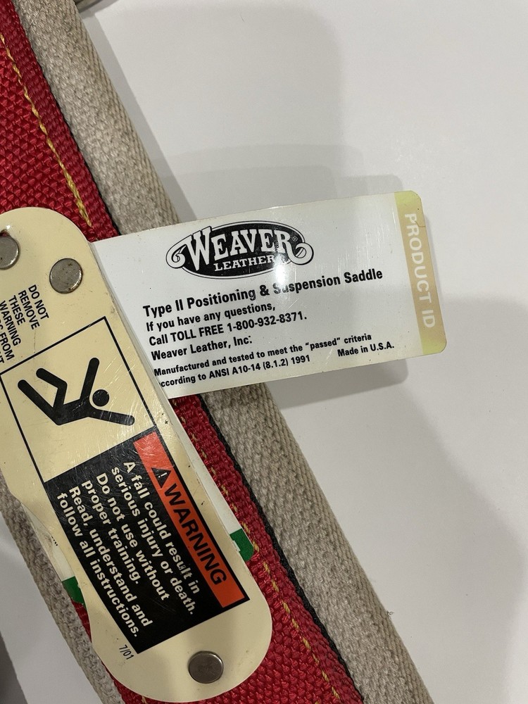 Weaver Tree Climbing Belt Model: 1005 Size: Medium