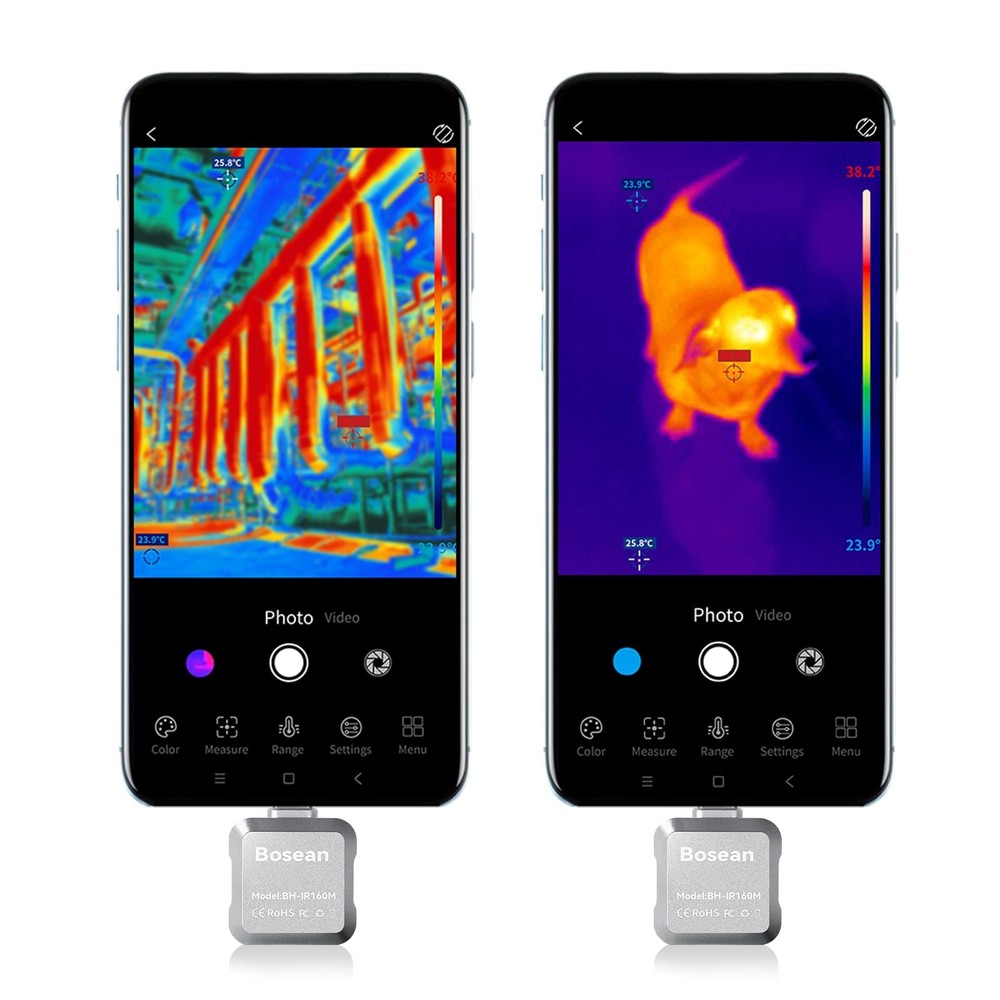 Thermal Imaging Camera for Android Smartphones, 160 x 120 IR High Resolution,...