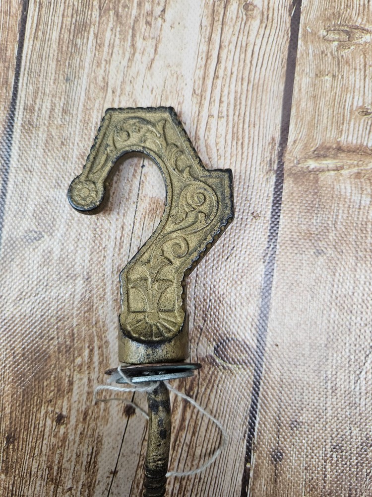 Vintage Victorian Ornate Cast Iron Wall or Ceiling Hook
