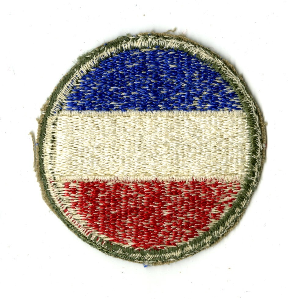 Army Ground Forces White Back Patch WWII Original