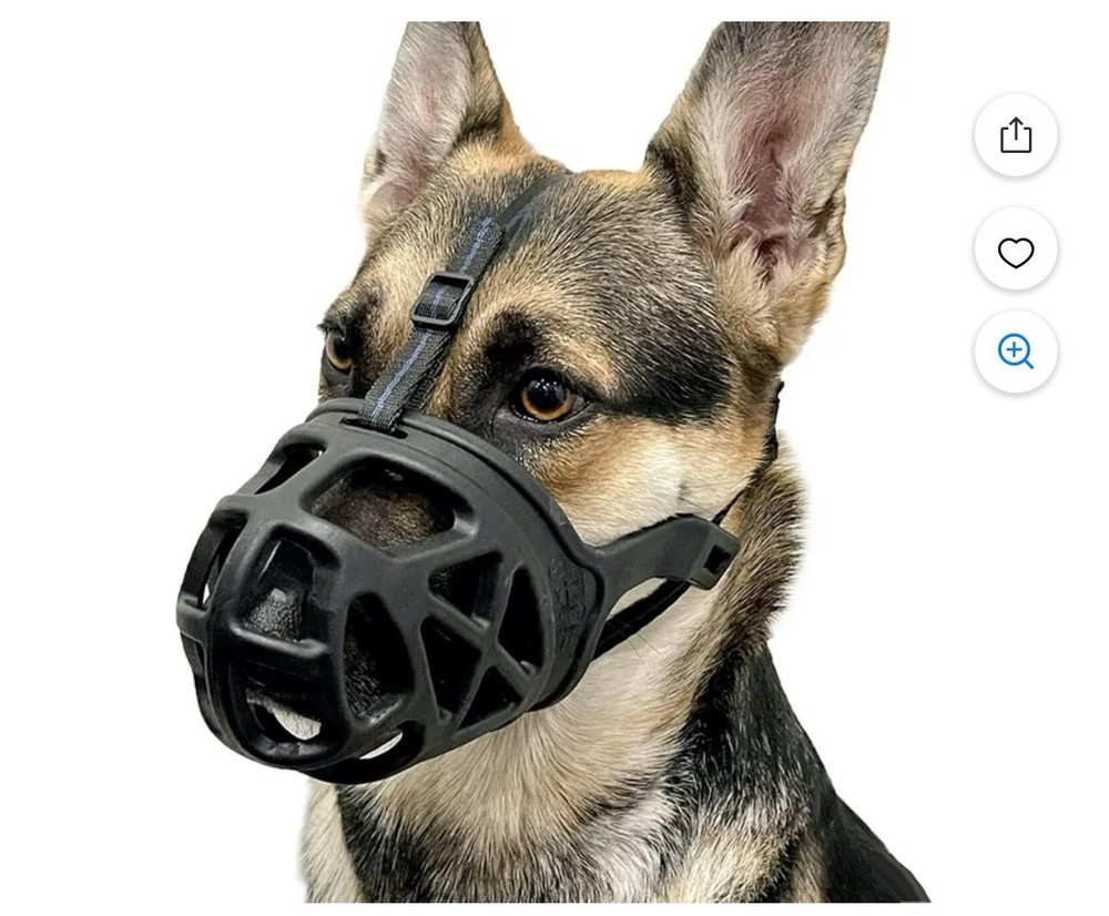 Dog Basket Muzzle Medium Humane Anti Bite Training Muzzle