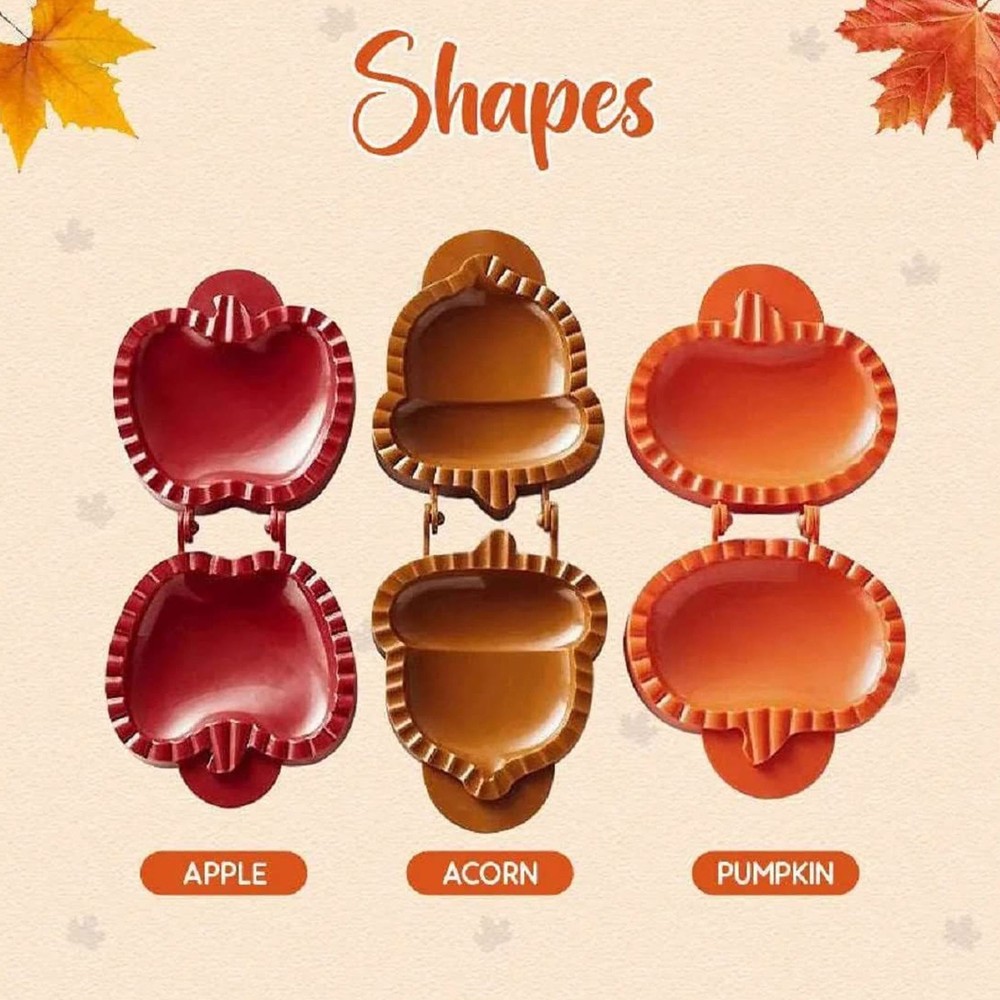 4-3pcs Dough Presser Hand Pie Maker Pumpkin Shaped Fall Mini Pie Press