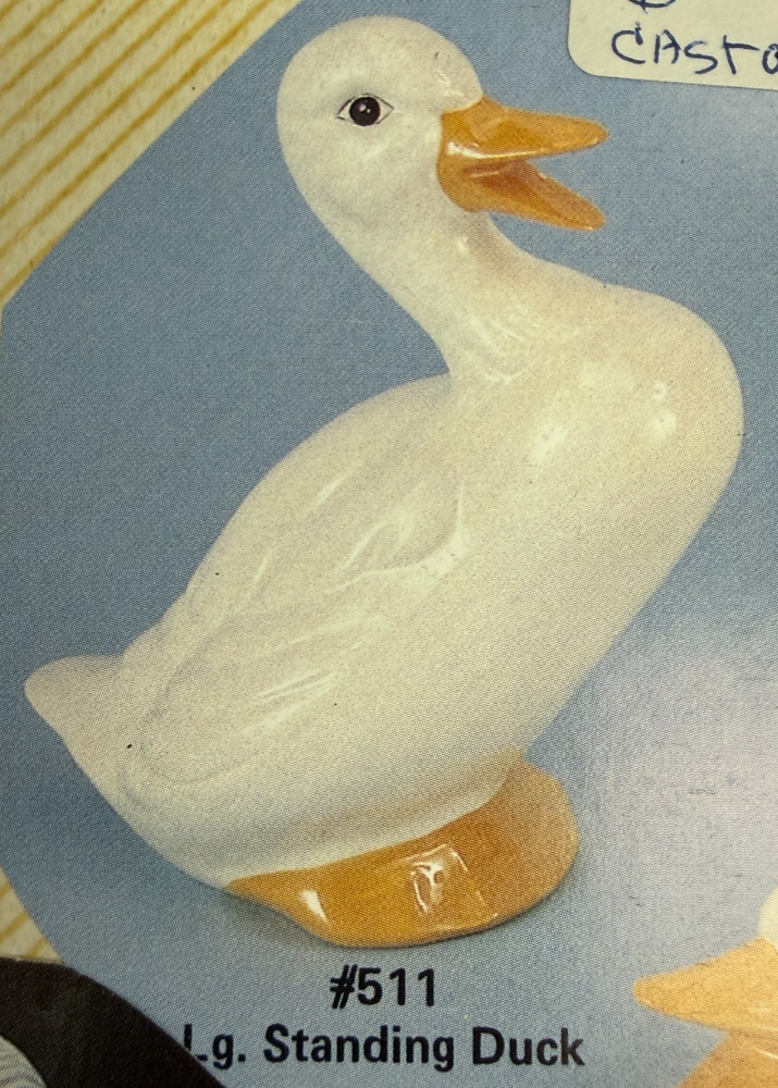 VINTAGE CASTER CERAMIC MOLD #511 LARGE STAND DUCK