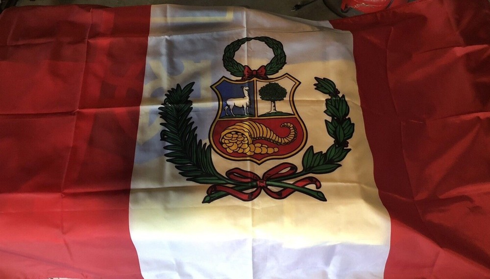 Peru flag. 3x5 Valley Forge brand flag (Perma-Nyl)