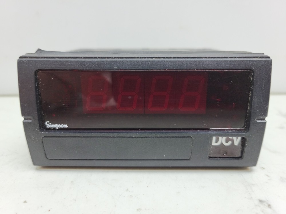 Simpson F351130 Digital Four-Digit Panel Meter 20 Vdc Voltage Meter Used