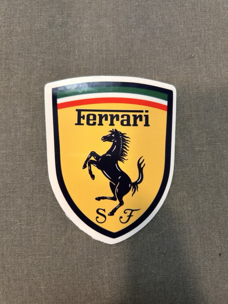 Ferrari Handmade  Sticker 4" High