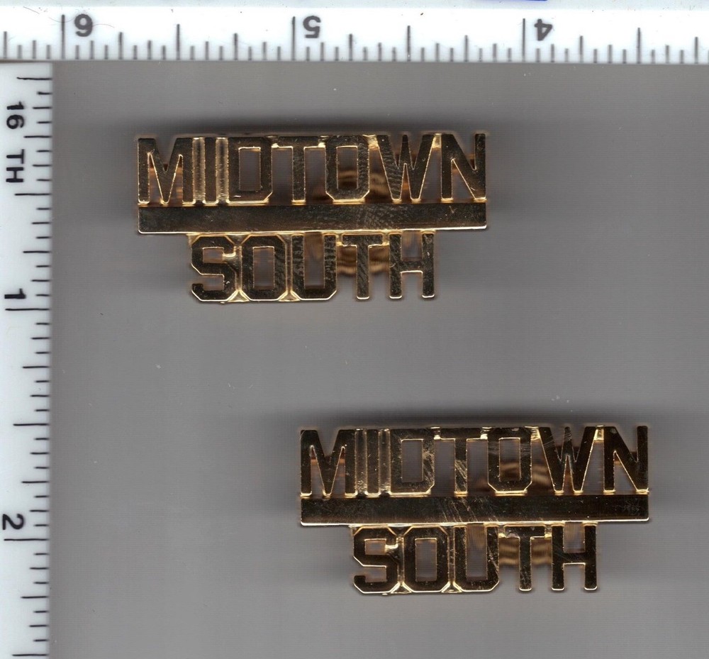 Midtown South Police Collar Brass Set