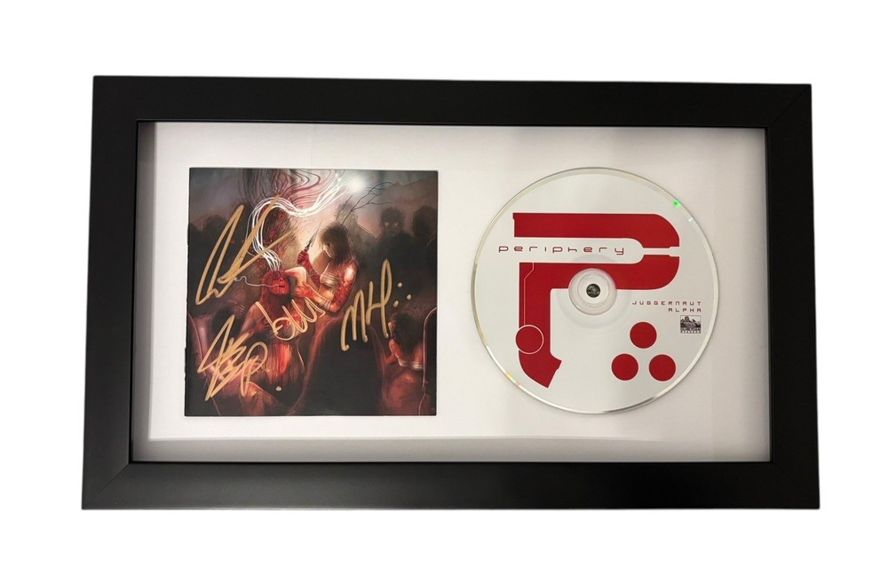PERIPHERY SIGNED AUTOGRAPH x4 JUGGERNAUT ALPHA FRAMED CD SPENCER +3 JSA CERT COA