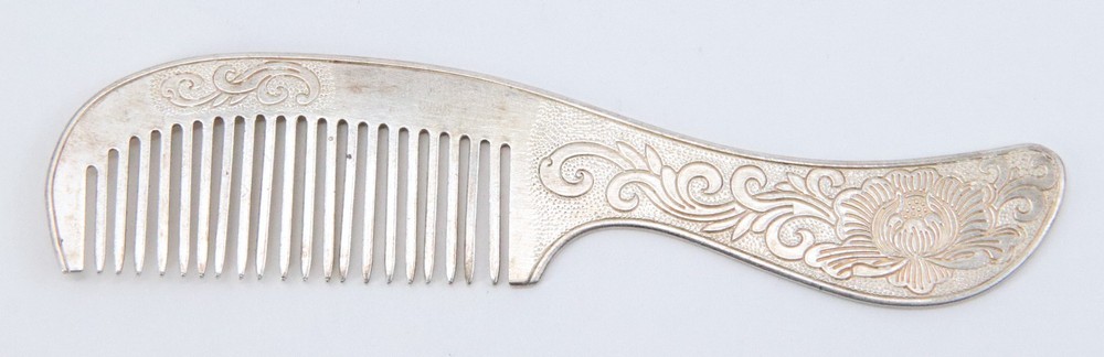Antique Victorian 990 Silver Comb Circa 1900