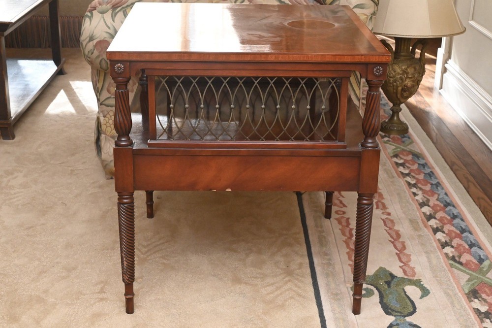 Irwin Mahogany Two-Tier Side Tables