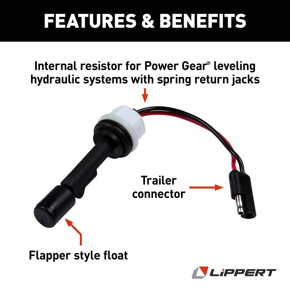 Power Gear Vertical Fluid Sensor (Trailer Connector with Resistor) Leveling