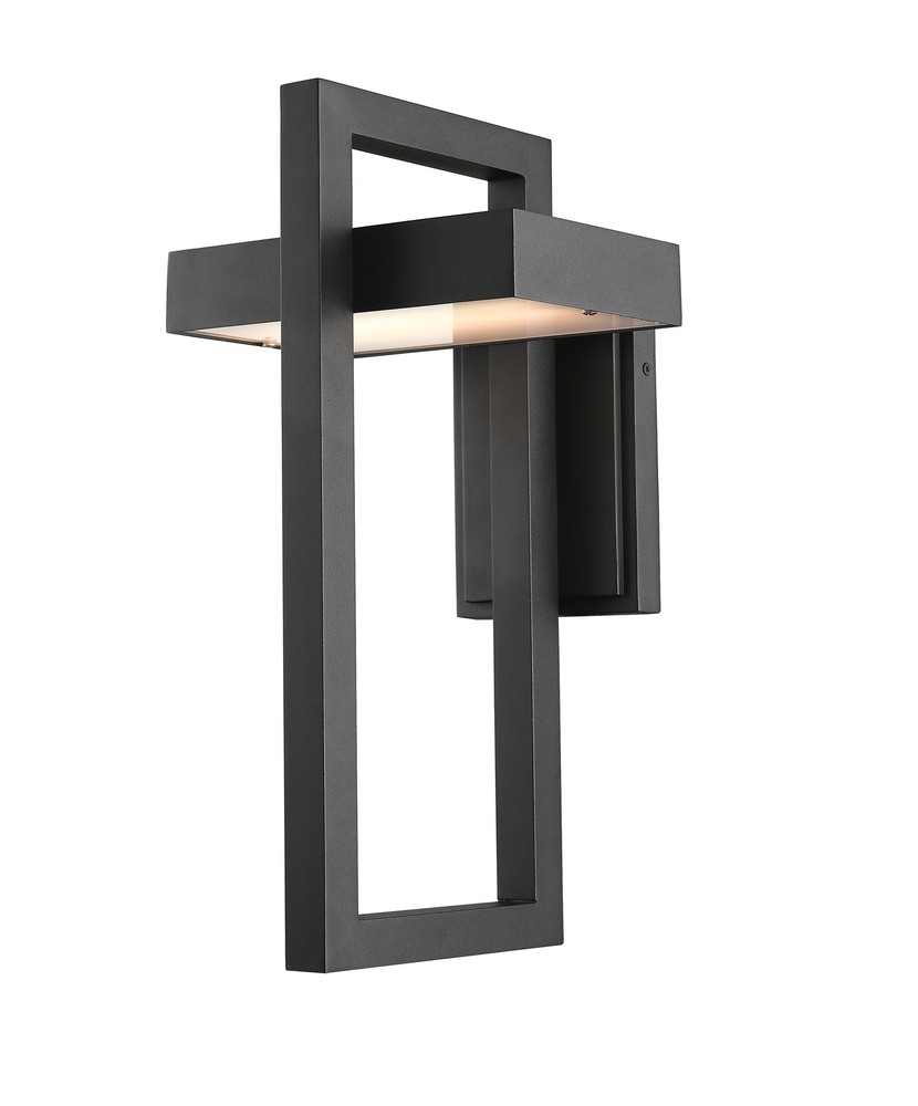 Z-Lite Luttrel LED Outdoor Wall Light, Black