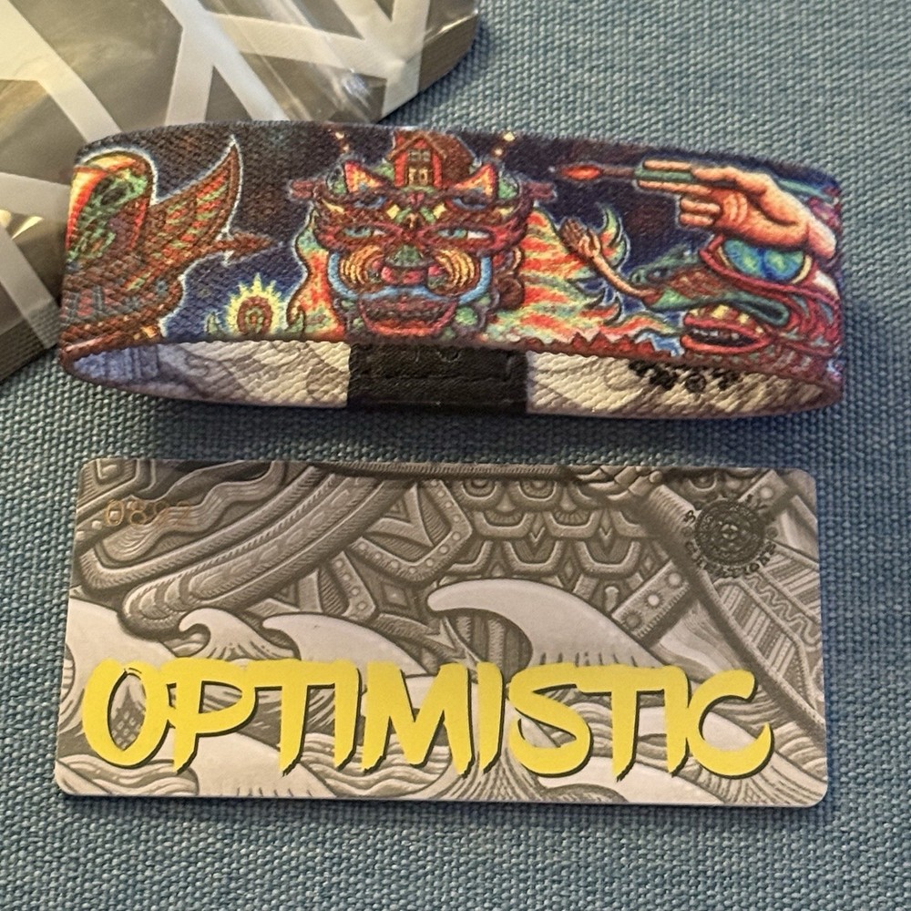 ZOX Strap *OPTIMISTIC* Sz OS/MEDIUM Wristband - RARE! Please READ - Only 1!