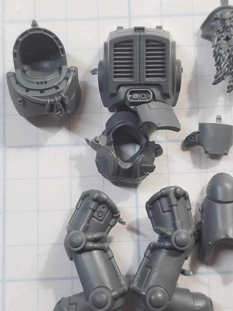 40k Space Wolves Bits Wolf Guard Terminator Armored Torso Legs Set #92