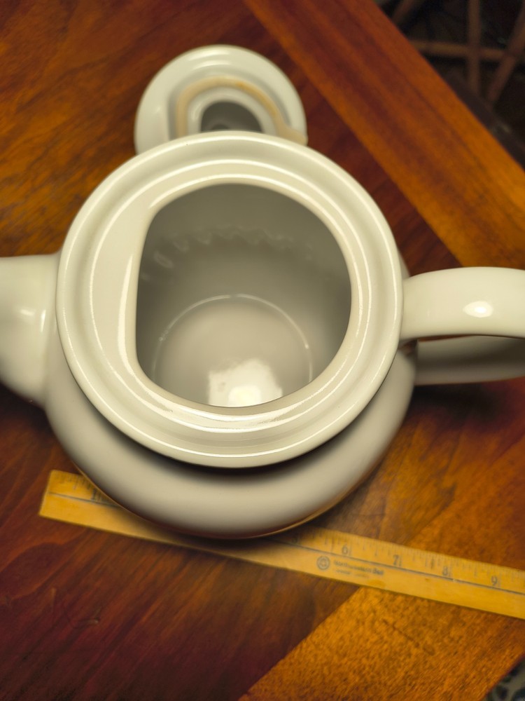 Corelle Coordinates Stoneware Teapot White Enhancement Pattern 1995- 2015