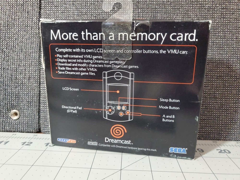 Sega Dreamcast Blue VMU Card (Visual Memory Unit) CIB Open Box NEW