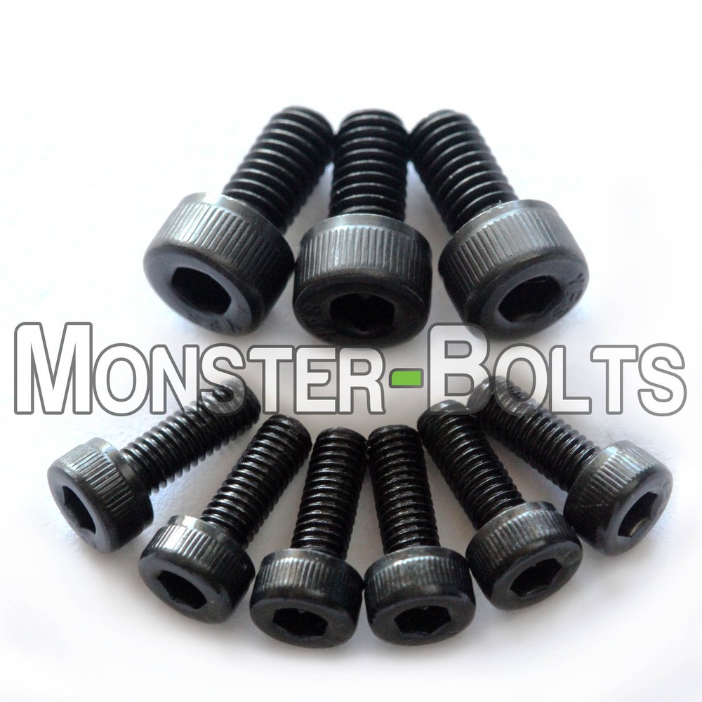Black Floyd Rose Saddle Intonation Mounting & Locking Nut / String Clamp Screws