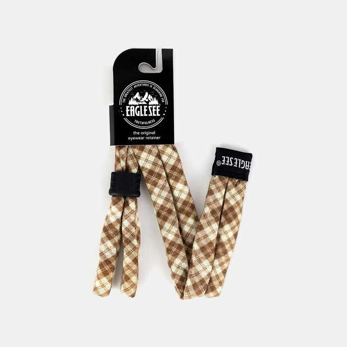 Sunglass retainer / Strap for Sunglasses | Brown Tartan