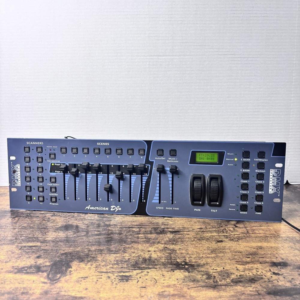 American DJ DMX Operator II Light Controller W/ Power Cord Good Condition