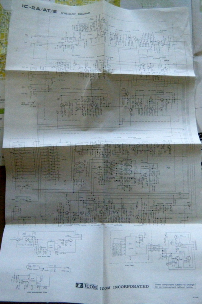 Original ICOM IC-2A/ AT/ E 144MHz FM Transceiver Manual,Schematic,Board Layout +