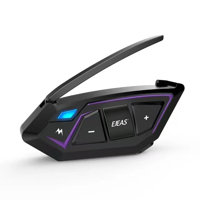 2Pcs Helmet Mesh Bluetooth Intercom Motorcycle Headset Communication 8 Riders