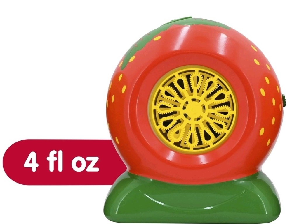 Strawberry Bubble Blower Includes Strawberry Scented Bubble Solution (PT3)
