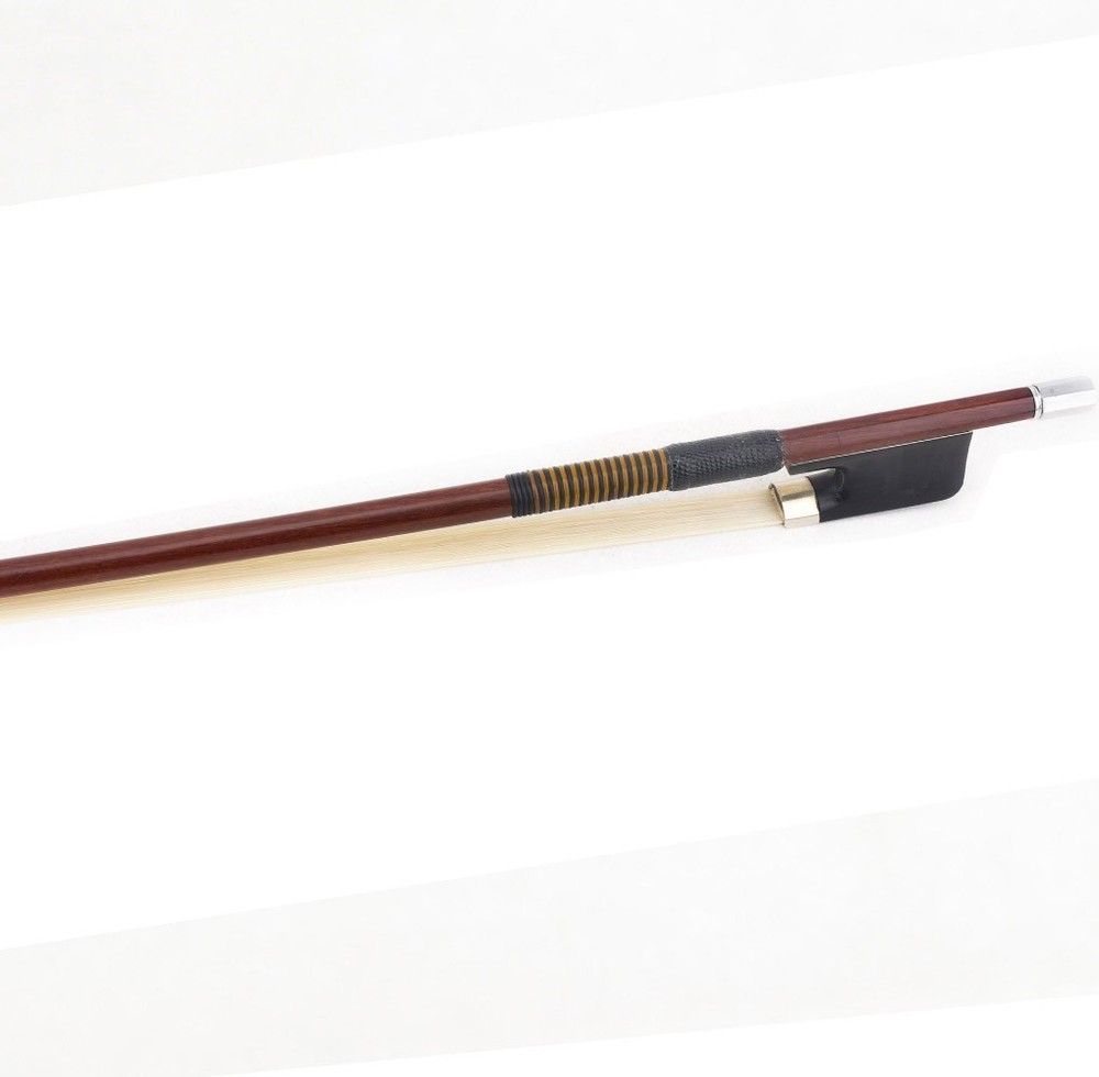 D.PECCATTE Copy Master Antique Pernambuco Cello Bow 4/4 Ebony No eye Silver 81g